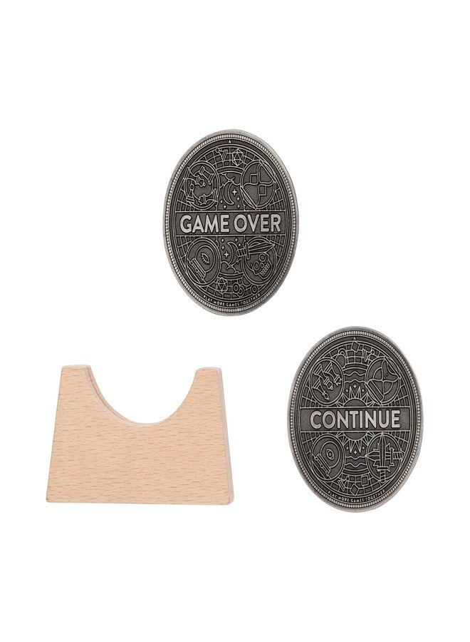 Stellar Factory Game Over Coin - (1.5 Inch Metal Coin with Stand) - Image 2